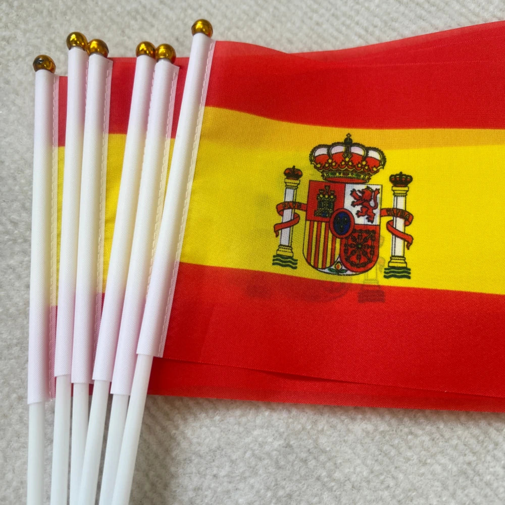 14*21 Spain hand flag Spanish