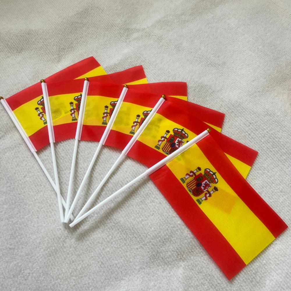 14*21 Spain hand flag Spanish