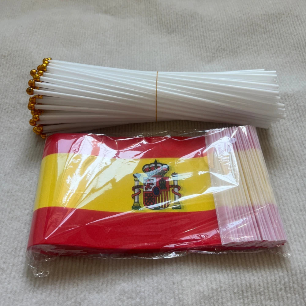 14*21 Spain hand flag Spanish